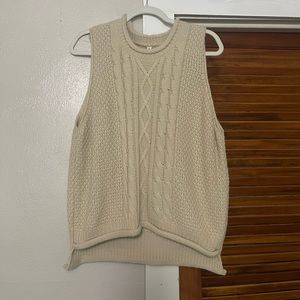 Cream (offwhite) Knit Vest